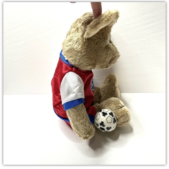 New 2007 Peek A Boo MLS FC Dallas 96 Soccer Plush Stuffed Bear Toy Tag Attached - Picture 3 of 7
